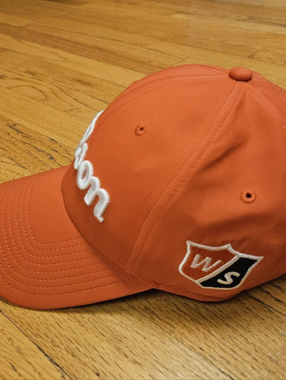 Orange Wilson Golf Hats With University Of Illinois Logo On The Back - NWOT